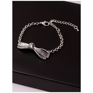 NWT Silver-Plate Dragonfly Bracelet-Anklet Chain Vintage Bohemian Nature Jewelry